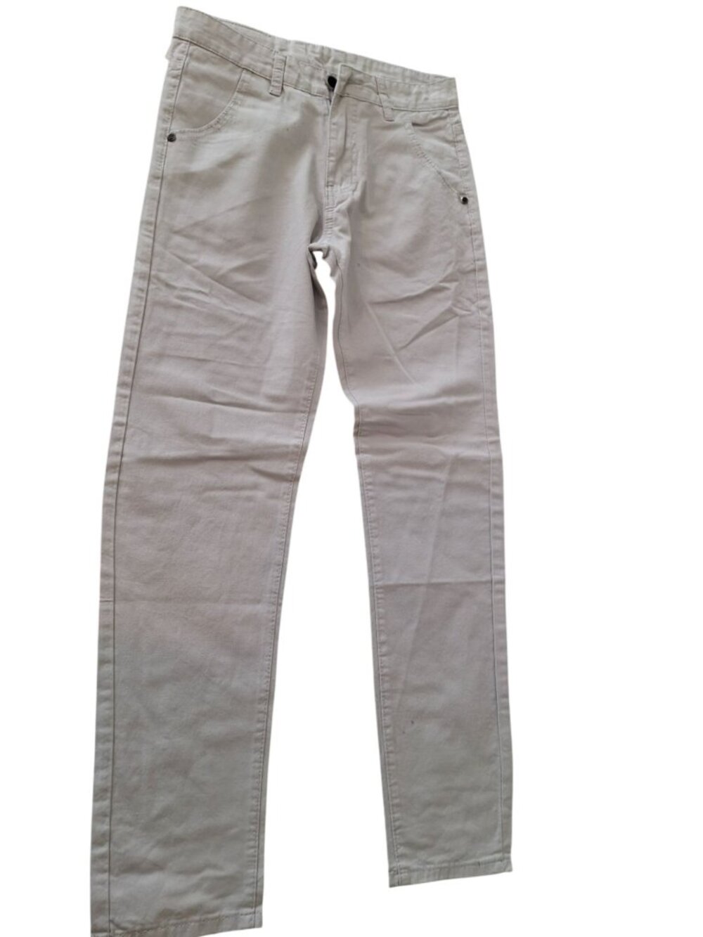 Fashion Jeans Khaki Straight Leg Pants Size 28 Y2K Quiet Luxury Casual